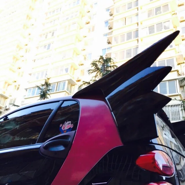 Окрашенный задний спойлер из АБС пластика для спортивного автомобиля Benz Smart fortwo