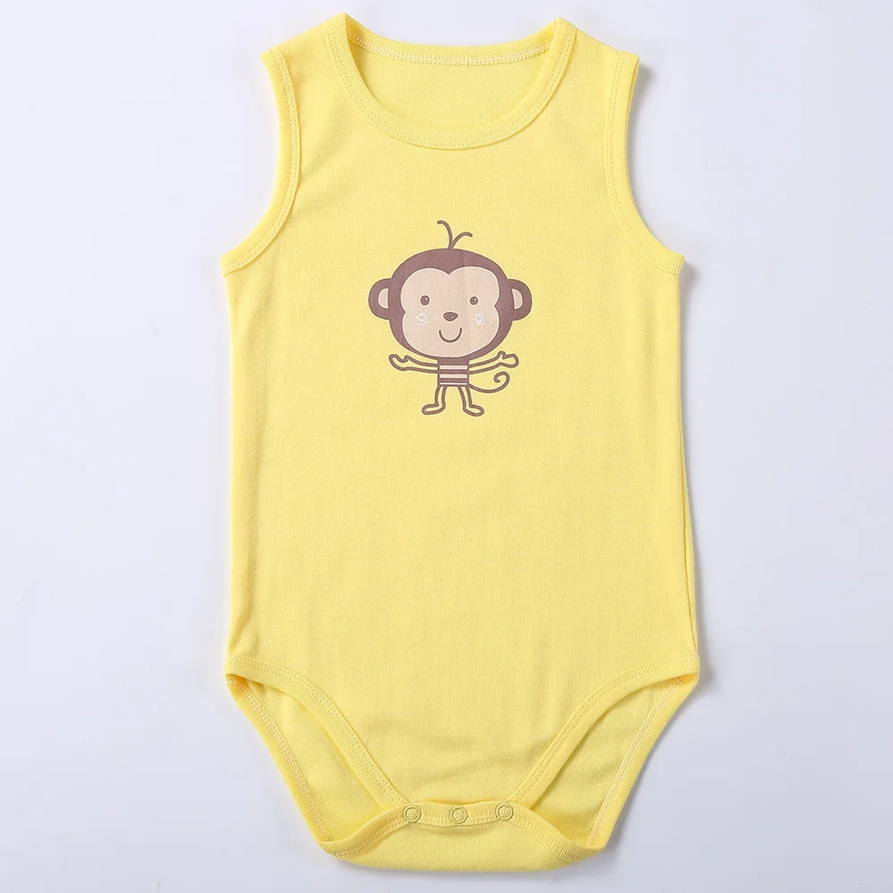 Детский комбинезон Летний без рукавов из 100% хлопка для новорожденных |