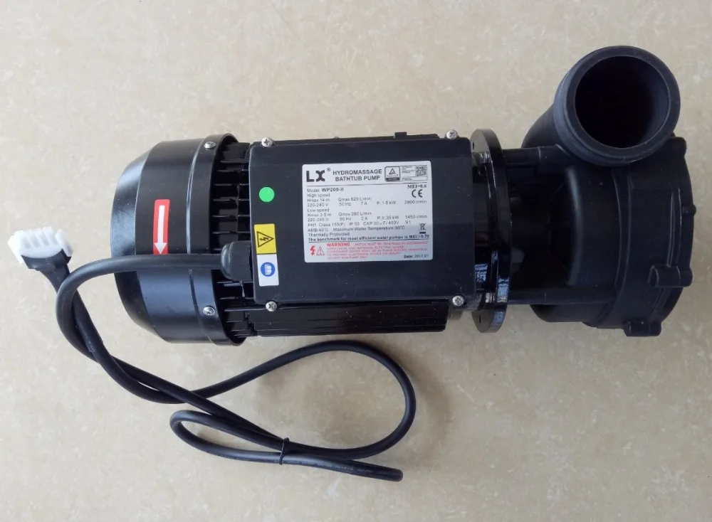 LX гидромассажная Ванна spa бассейн AMP штепсельный насос WP200 II 2HP 1500 Вт двойной
