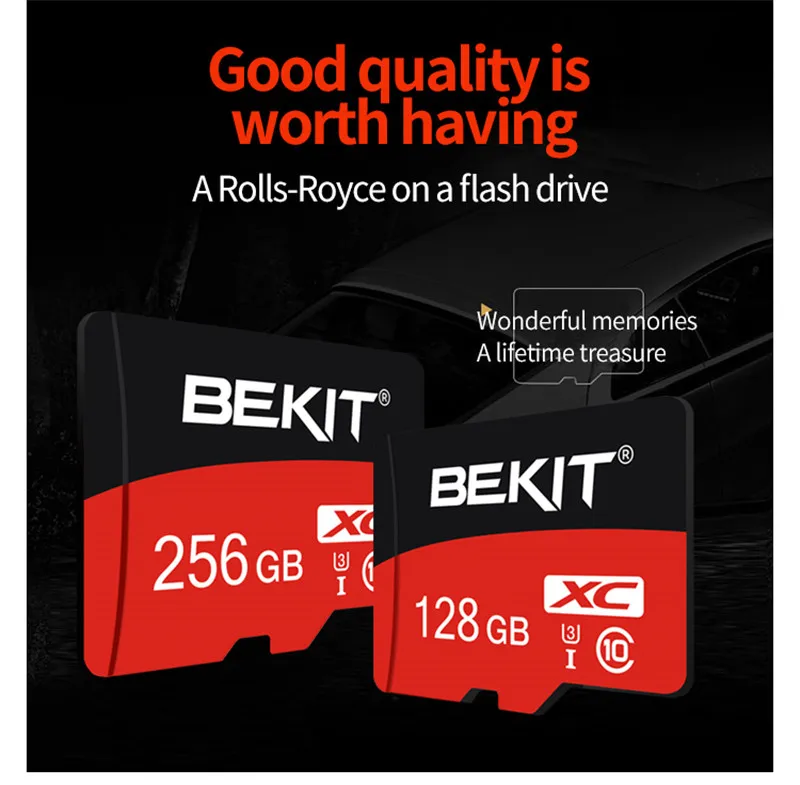 Bekit карта памяти Micro SD карта 256 ГБ 128 Гб 64 ГБ 32 ГБ 16 ГБ 8 ГБ Microsd карта класс 10 U1 U3 TF SD карта мини флэш-карты для телефона