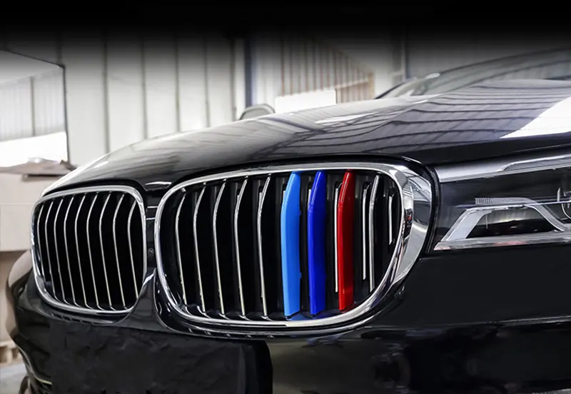 3 шт. передняя Накладка на решетку автомобиля BMW 7 серии G12 G13 2016 2017 2018|Абажуры| |