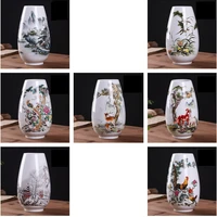 ceramic flower vase jingdezhen vintage flowerpot chinese traditional animal vase tabletop crafts home furnishing articles pots