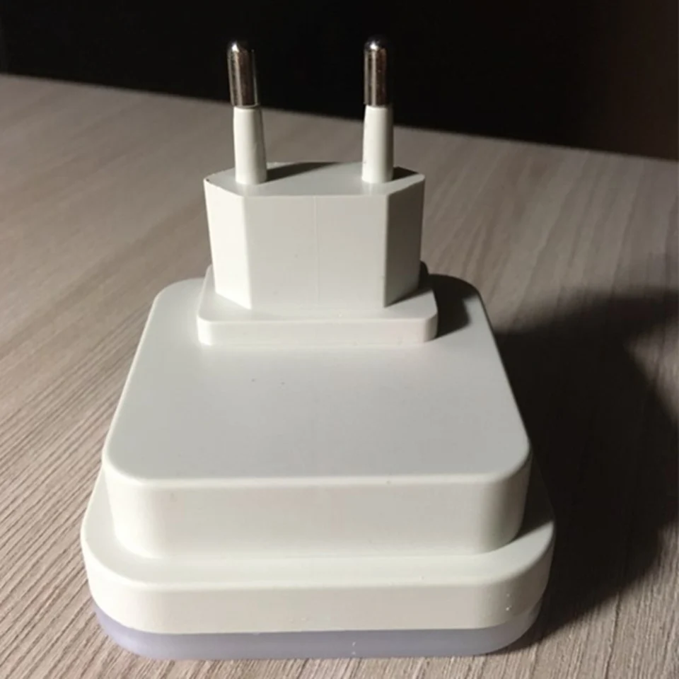 Портативные светодиодные ночные светильники с датчиком освещения и штепсельной