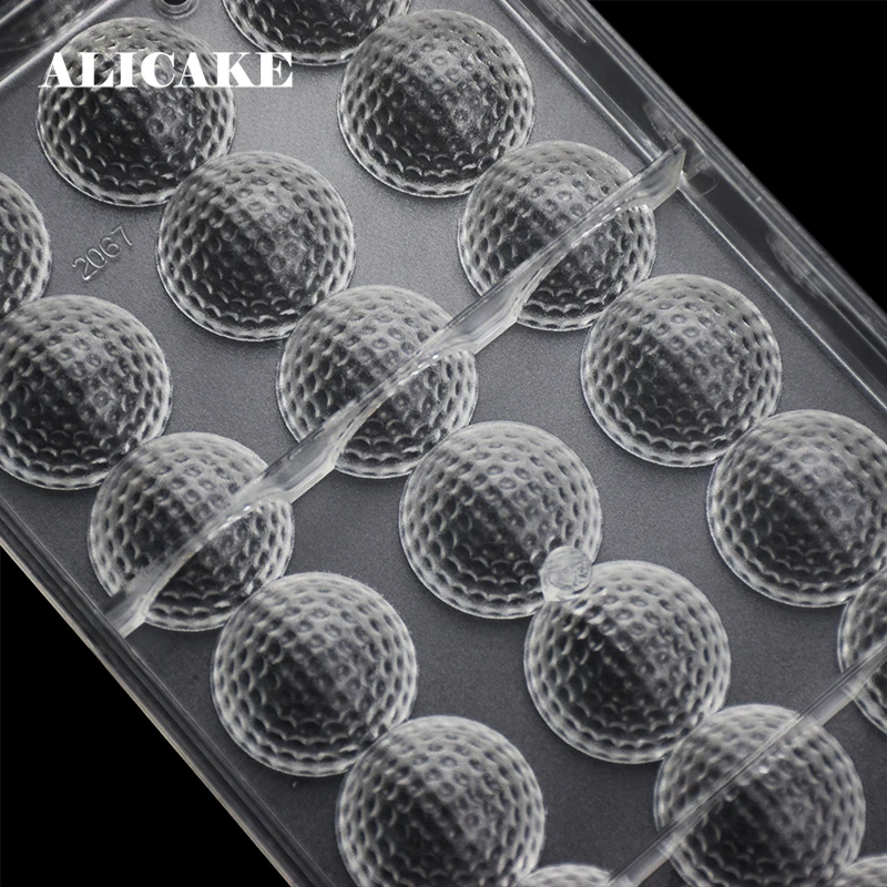 3D Golf Molds of Chocolate Bakeware Dessert Baking Form Plastic for Baker Party Pastry Cake Tools Polycarbonate Mould | Дом и сад