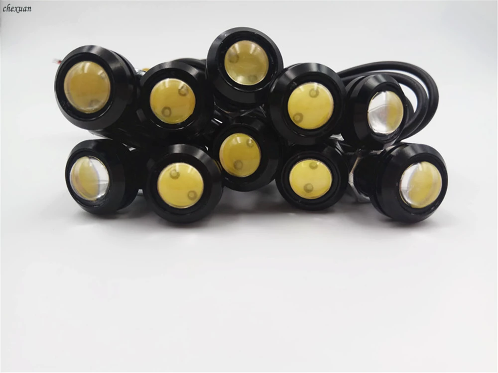 CSCSNL автомобильных ламп Led орлиный глаз 12V 10 шт./упак. 18/23 MM DRL Дневной свет
