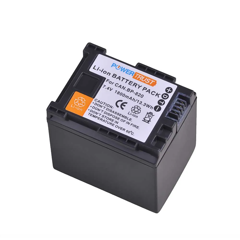 Аккумулятор и зарядное устройство USB для камеры Canon BP-820 HF G50 G60 XA40 XA45 XA50 XA55 GX10 HFG20 G21 2