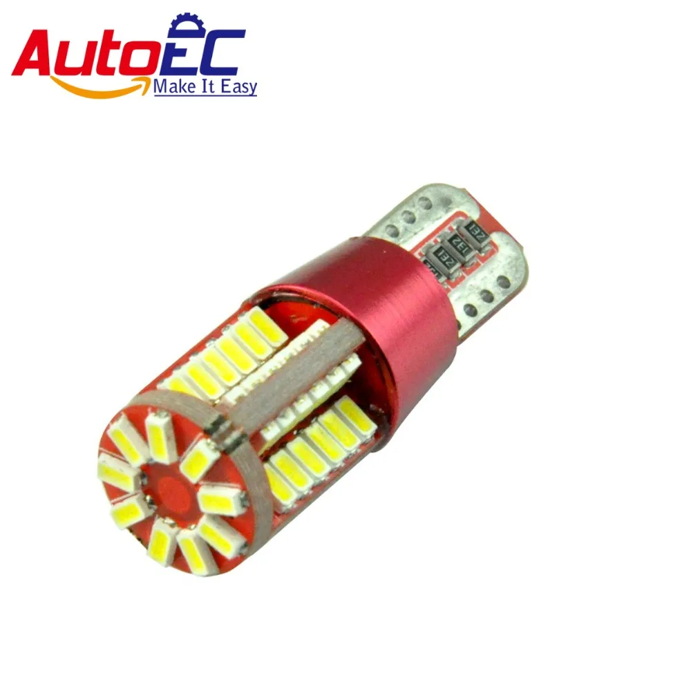 AutoEC 4x T10 194 168 2825 57smd 4014 LED Canbus безошибочная Автомобильная клиновидная лампочка для