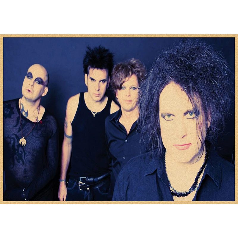 Постер The Cure Rock из крафт-бумаги постер для бара/кафе ретро наклейки на стену 30x21 см