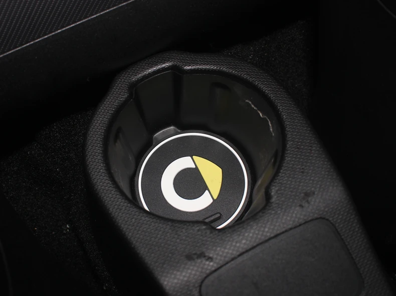 Нескользящие Коврики для чашек smart 453 fortwo, флуоресцентные Чехлы для хранения логотипов, Нескользящие Чехлы для автомобиля, украшение интерьера, 1 штука