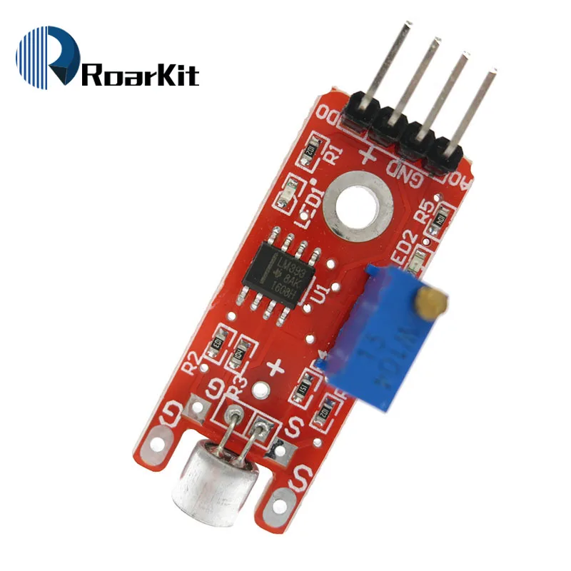 Модуль датчика голосового звука с микрофоном для Arduino аналоговый цифровой выход