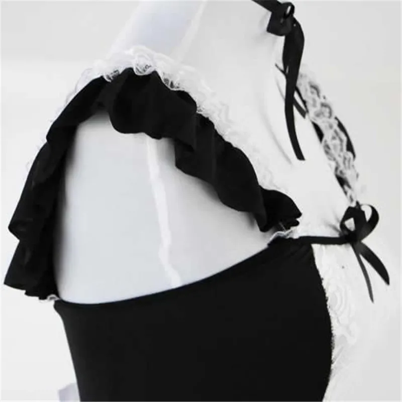 

2020 Sexy Lingerie French Maid Servant Cosplay Costume Sexy Costumes Lace Babydoll Mini Dress Uniform Erotic Lingerie Role play