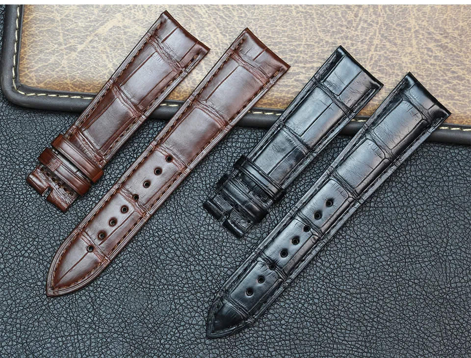 Pesno заменить мужские t ремешки для часов Jaeger-LeCoultre Master 1368420/1362501 кожа аллигатора ремень для часов Мужские аксессуары