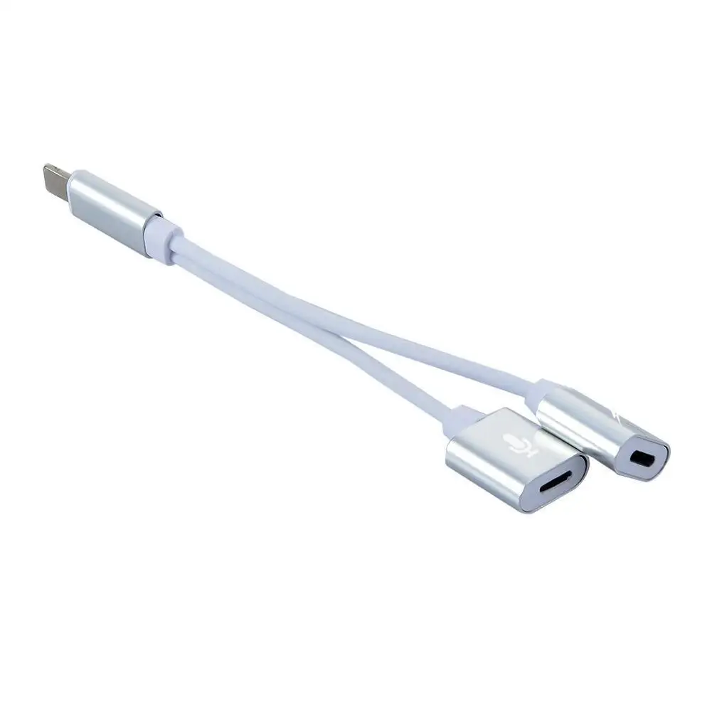 2 In 1 Adapter for IPhone7 8 X XR XSMAX Lightning To 3.5mm Earphone Headphone Jack Cable IOS 12 11 Converter Aux Audio | Мобильные