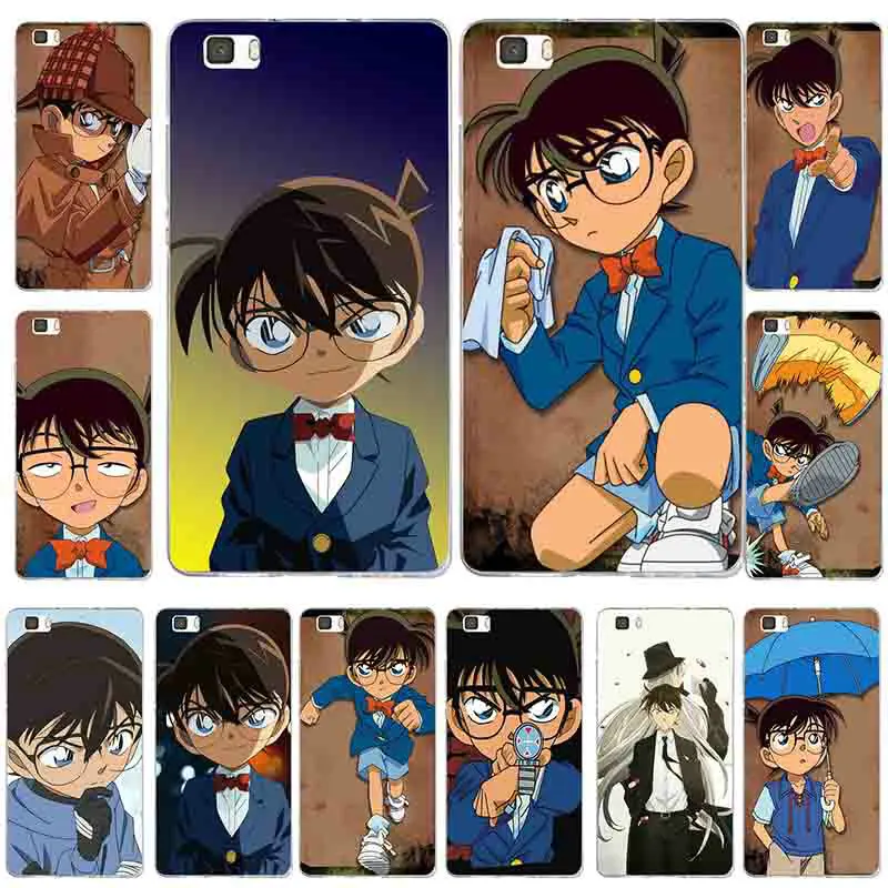 Soft TPU Silicone Phone Cases for Huawei P8 P9 P10 P20 Mate 10 Pro Y5 Y6 II Y7 Honor 6X 7X 9 Lite Famous Anime Detective Conan | Мобильные
