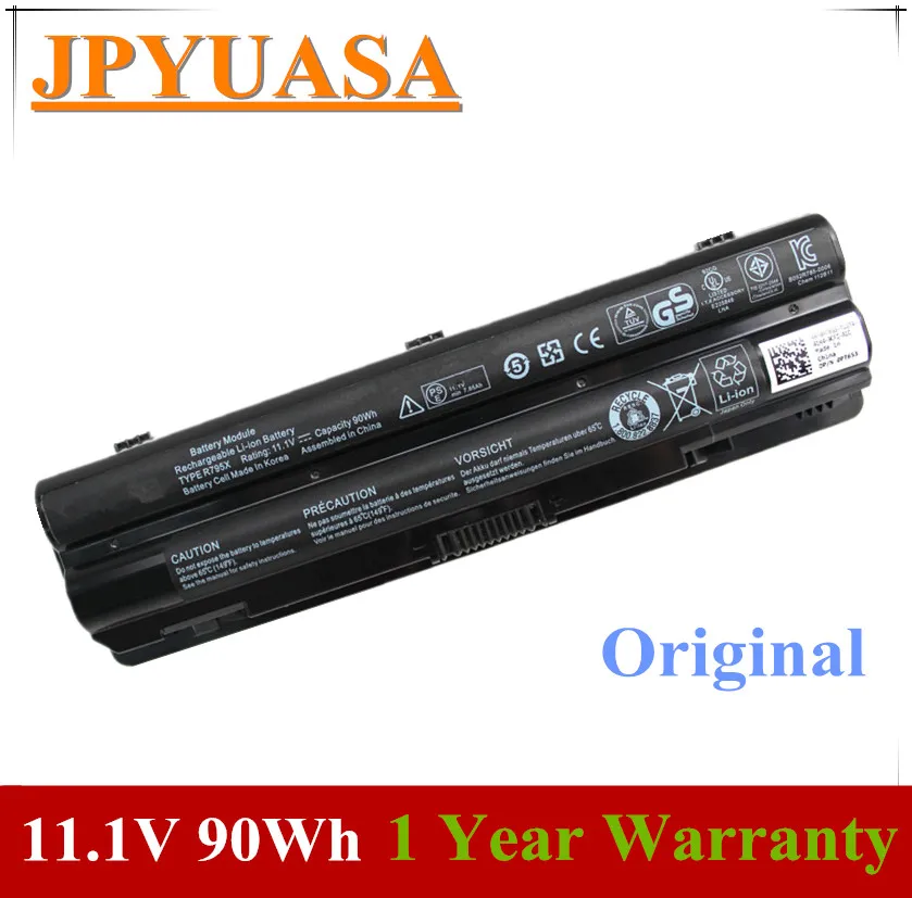 Оригинальный аккумулятор для ноутбука 7XINbox 11 1 В 90wh R795X J70W7 JWPHF WHXY3 R4CN5 8PGNG DELL XPS 14 15 L501X