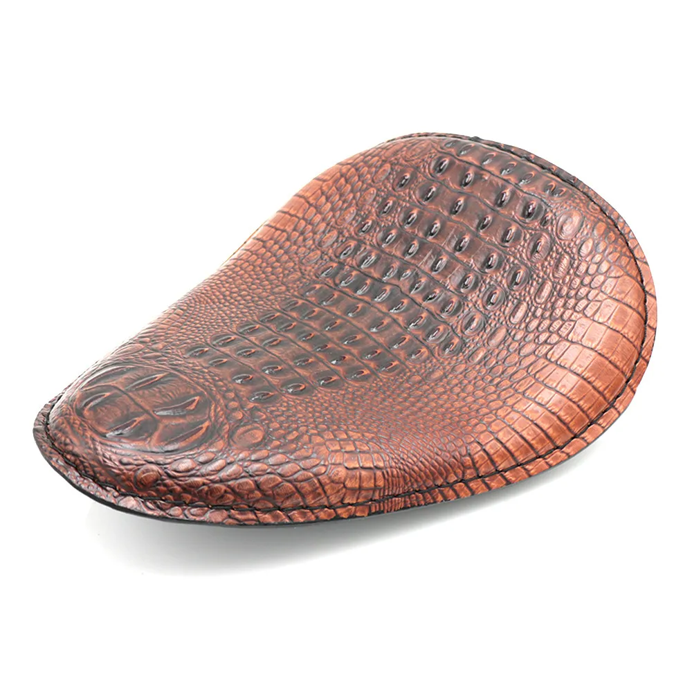1 шт. мотоциклетные ретро коричневый из крокодиловой кожи Стиль Solo сиденья для