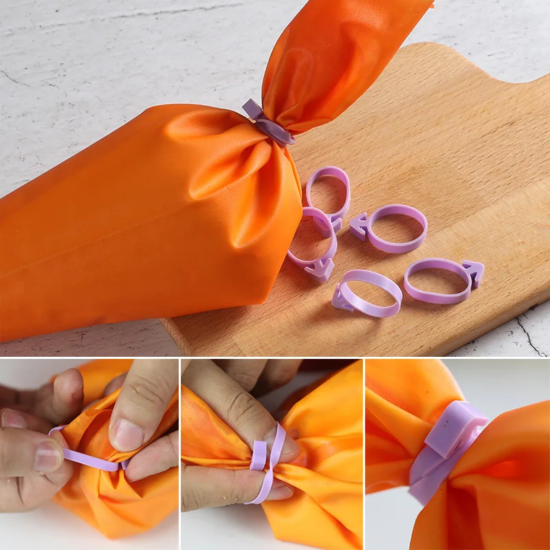 10 шт. силиконовые зажимы для кондитерских мешков|silicone pastry bag|silicone pastrysilicone bag |