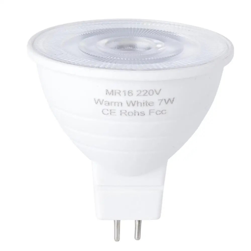 MR16 Transparent Прожектор светодиодный 5 Вт MR16 220 V кукурузы лампы 7 Вт GU10 светодиодный свет 230 V возможность замены галлогеновой лампой Светодиодная лампа 50 Вт 30 Вт GU5.3 пятно света для детей от 6 до 12 лет СИД Bombillas - Испускаемый цвет: MR16 Transparent