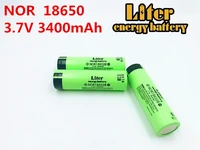 liter energy battery 5pcs 100 original 18650 3 7v 3400mah battery nor18650b lithium ion rechargebale battery for tablet pc
