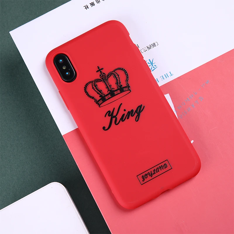 Чехол для телефона с рисунком iPhone X XS MAX Plus романтичный красный мягкий силиконовый