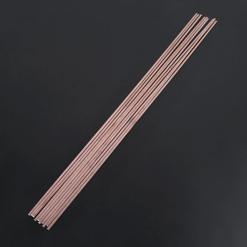 

10Pcs/Set Low Temperature Flat Soldering Rods for Welding Brazing Repair 3x1.3x400mm