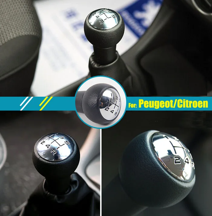 

Gear Shift Knob For Citroen C1 C2 C3 C4 / For Peugeot 106 107 206 207 306 307 308 301 308 2008 3008