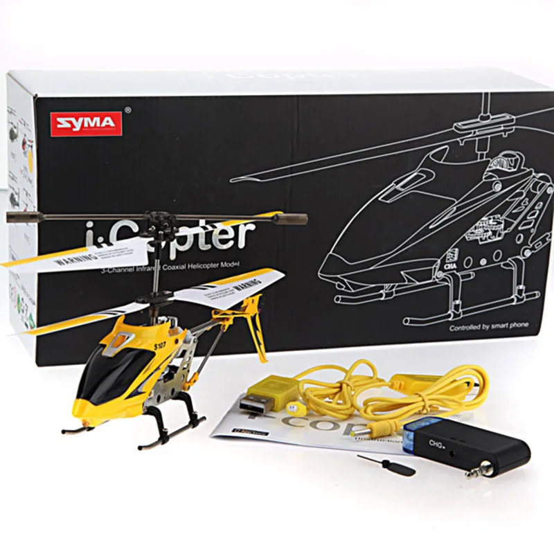 SYMA S107 G 3CH RC вертолет Радиоуправляемый мини Дрон устойчивый к падениям самолет