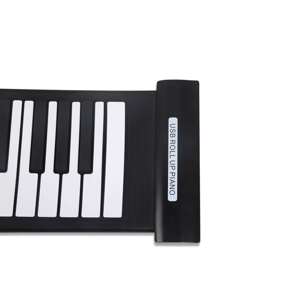 Портативная 61 клавиша MIDI клавиатура рулонное пианино USB электронное