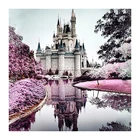 5D алмазная вышивка сделай сам, пурпурный замок мечты, алмазная живопись, вышивка крестиком, квадратная мозаика стразы, украшение для дома, подарок