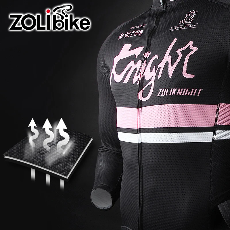 ZOLibike Men's Sportswear Bike Jersey Sets Cycling Set Outdoor Riding Long Sleeve Clothing Bicycle Clothes | Спорт и развлечения