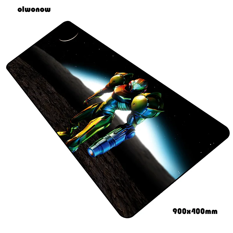 Metroid коврик для мыши геймер мультфильм 90x40 см notbook коврик для мыши игровой коврик для мыши большой инди-поп коврик для мыши стол для компьютера padmouse коврики