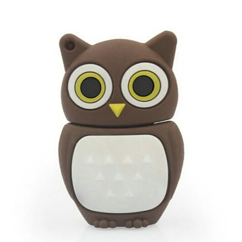 Реальная Емкость USB stick 2 ГБ 4 8 16 32 64 128 256 512 Сова Pen Drive Подарок Флэш Диск flash drive|owl pen