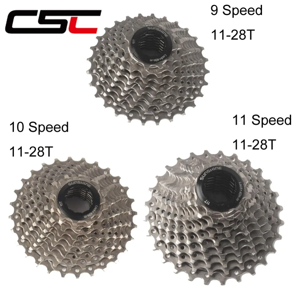CSC Road Bike Freewheel 9 10 11 скоростей совместимый с Sh1man0 28T детали для велосипеда кассетные