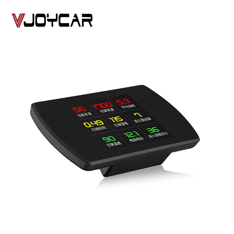 Vjoycar P12 OBD2 HUD Компьютер Автомобильный цифровой OBD вождения Спидометр Пробег