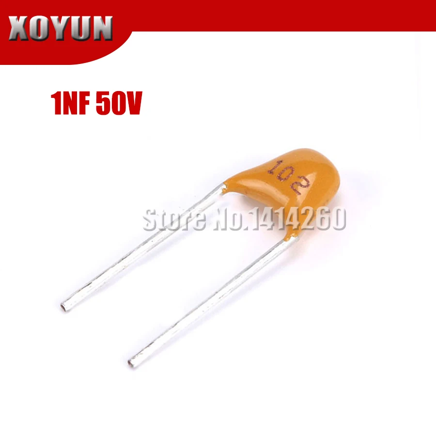 100 шт. 1NF 50V 1000PF 10% 5 08 мм 102 многослойный монолитный керамический конденсатор