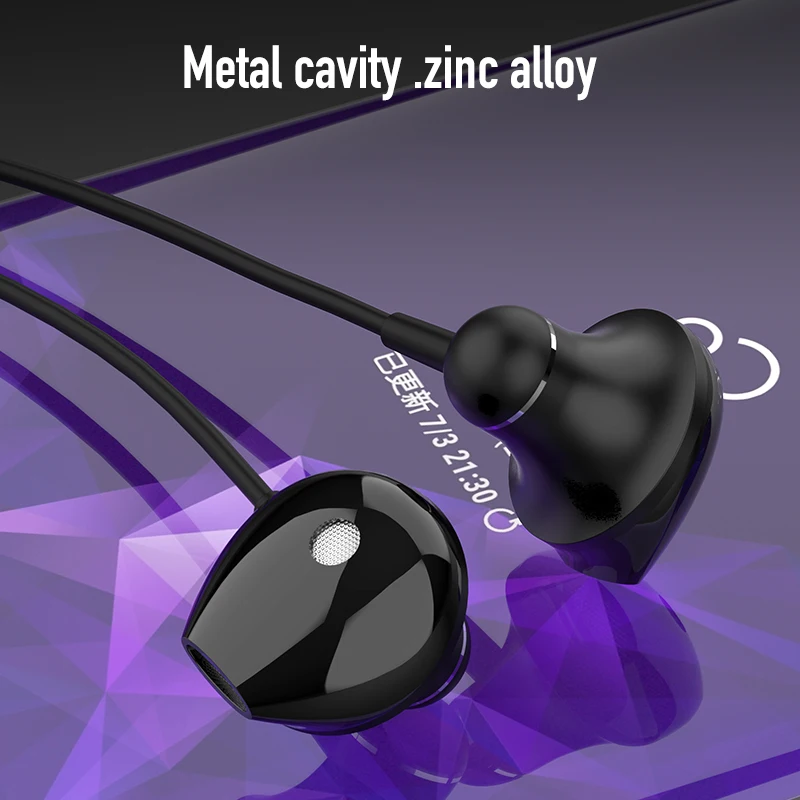 Jellico в ухо стерео бас спортивные наушники 3 5 мм разъем проводное управление HiFi