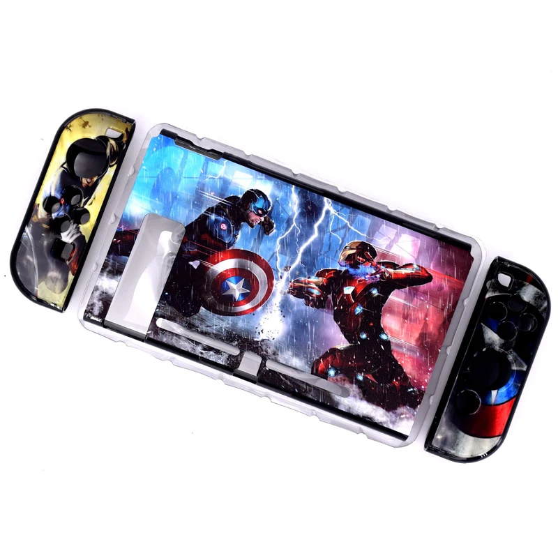 Жесткий защитный чехол с цветным рисунком жесткий для Nintendo Switch защита игровой