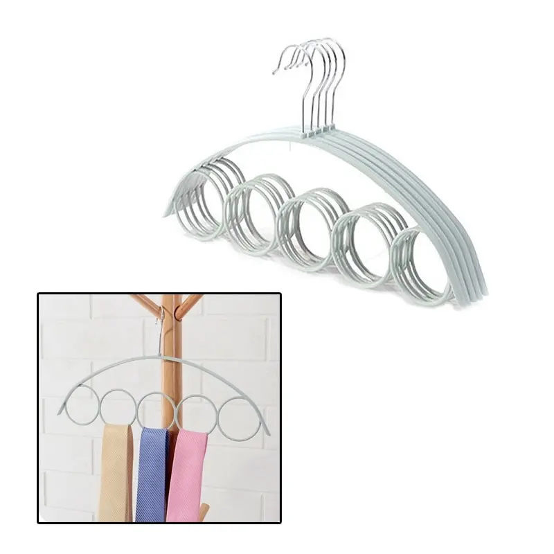 5 отверстия для колец шарф шаль шарфы держатель складной ремень галстука крючок