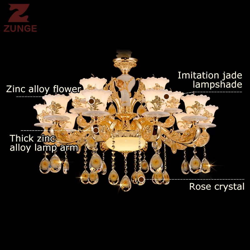 Modern LED luxury Crystal Chandelier Lights Z223 in the Living Room large lighting fixtures lampadari lustres | Лампы и освещение