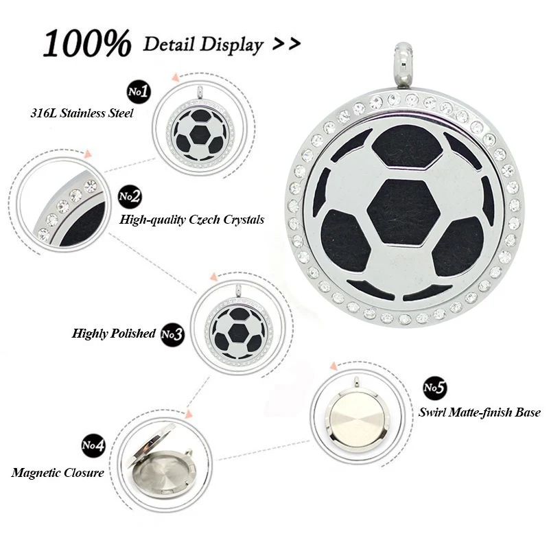 С цепочкой в подарок! Магнитная деталь из нержавеющей стали 316L для ароматерапии