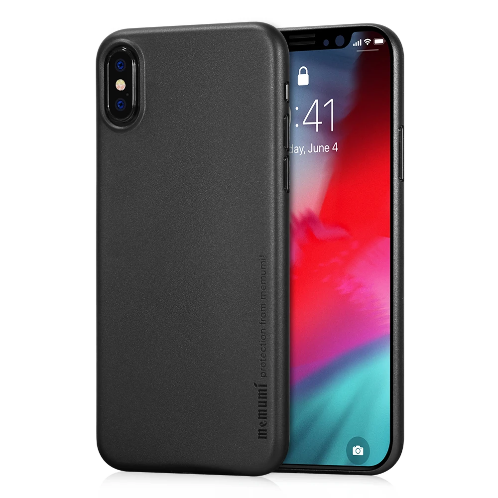 Тонкий чехол memumi для iPhone XS 5 8 дюйма 2018 Ультратонкий матовый полипропиленовый 0 3 мм