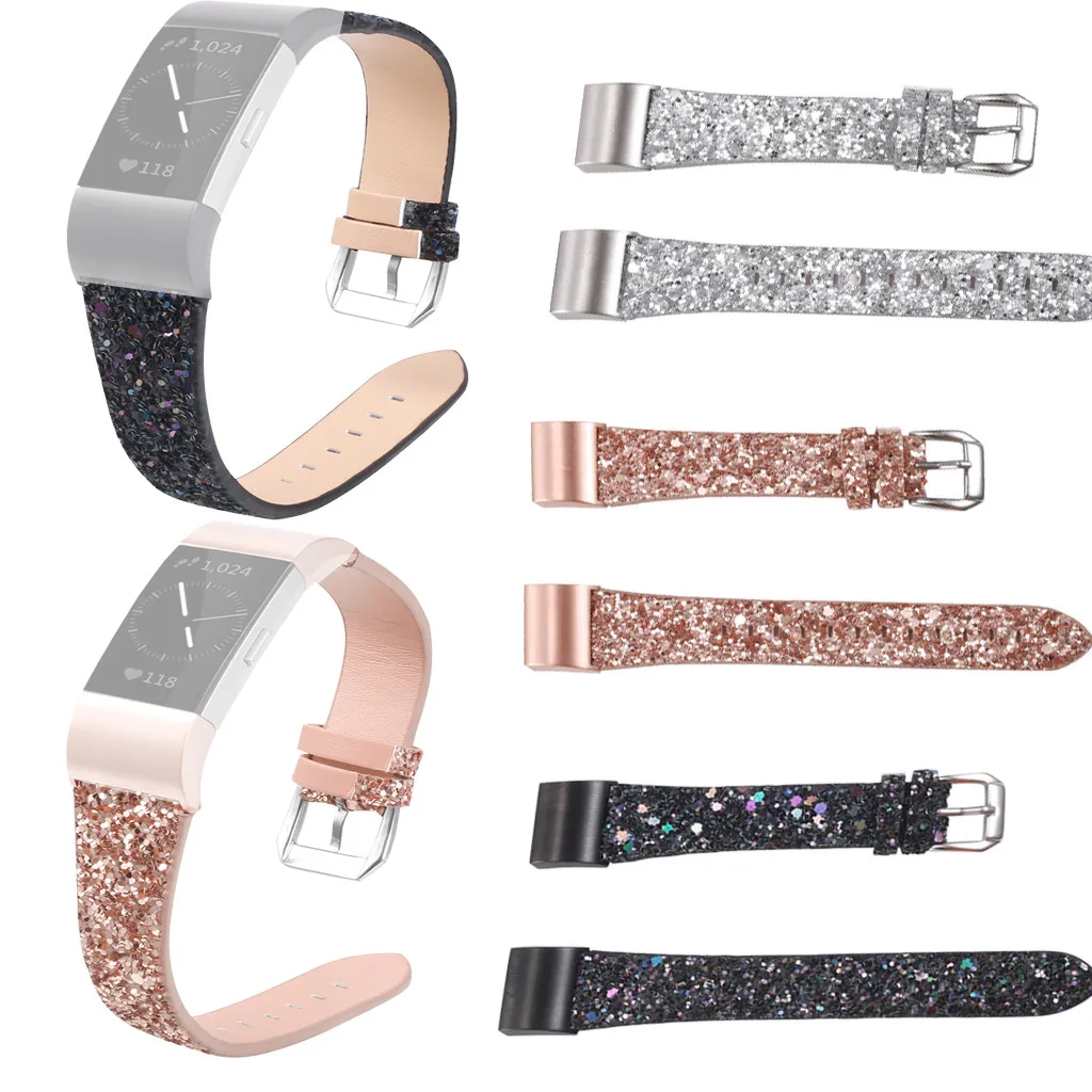 Лучшая Продажа Замена кожаный ремешок с ремешком на запястье для Fitbit Charge2 часов