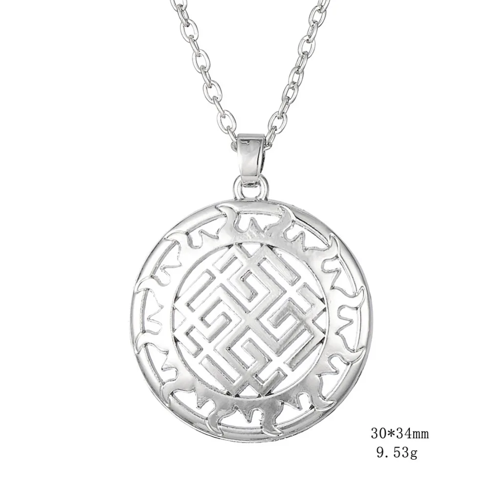 Teamer модная цепочка золотого цвета кулон ожерелье Солнечный талисман амулет