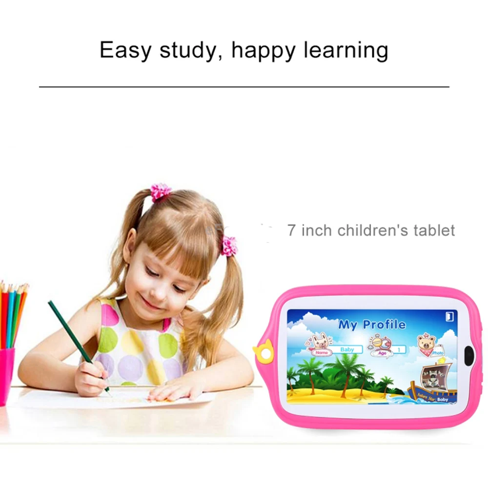 Детский обучающий планшетный ПК 7 0 дюймов 1 Гб + 8 Android 4 Allwinner A33 четырехъядерный Wi Fi