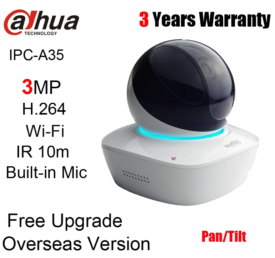 Dahua оригинальный телефон 3 Мп H.264 Wi Fi сетевая камера с логотипом|Камеры