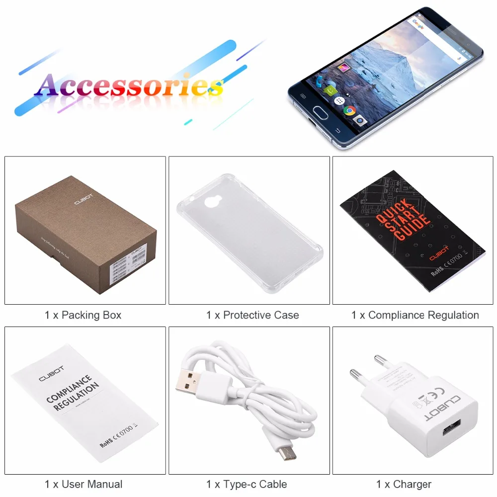 ГЕПАРД 2 Смартфон Cubot MT6753 Octa Ядро 5.5 Дюймов FHD 3 ГБ RAM 32 ROM Сотовый Телефон