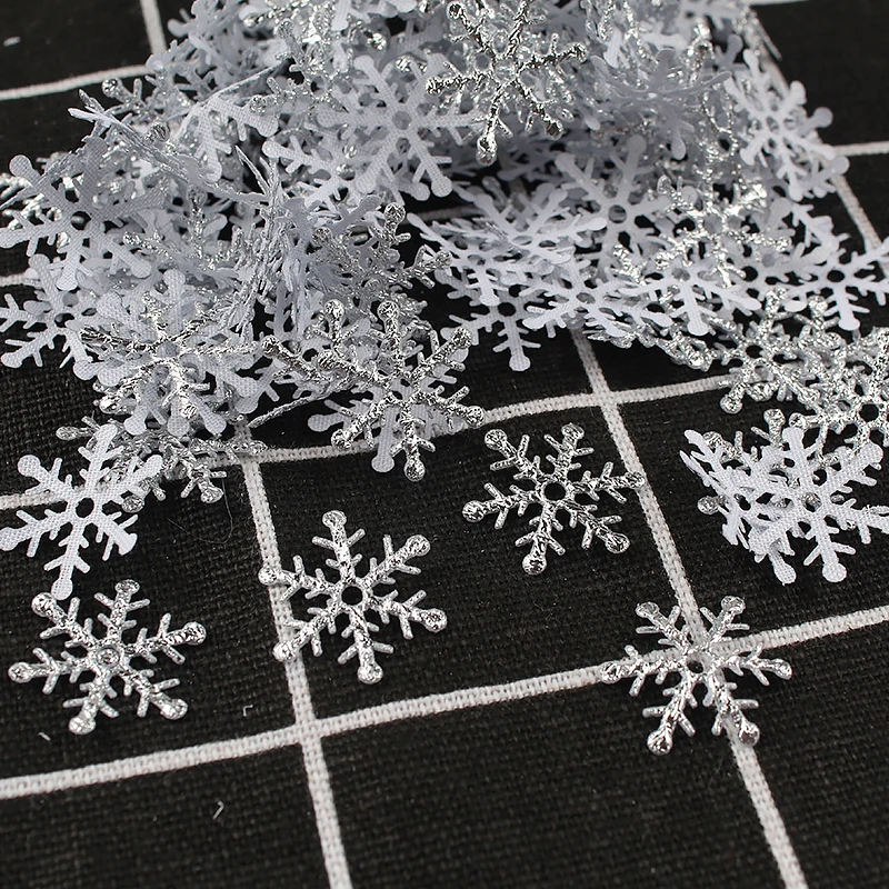 Copos de Nieve Artificial de Navidad, 300 Uds./Lote, Adornos de &Aacute;rbol, Decoraci&oacute;n para Fiesta en Casa y Boda-2