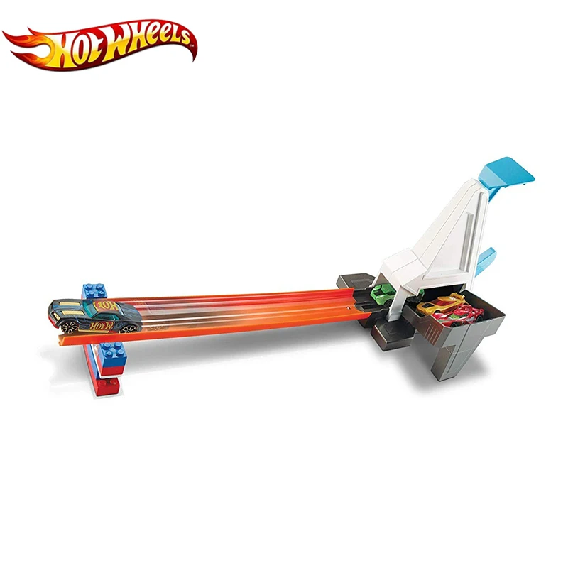 DWW94 Hotwheels Track Builder необходимый трек пакет и автомобиль ассортимент 3 в 1 Строительная игрушка горячий автомобиль супер колеса 3 стиль модель DNH84 - Цвет: DWW94