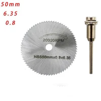 50mm mini hss circular saw blade rotary tool for dremel metal cutter power tool set wood cutting discs drill mandrel cutoff