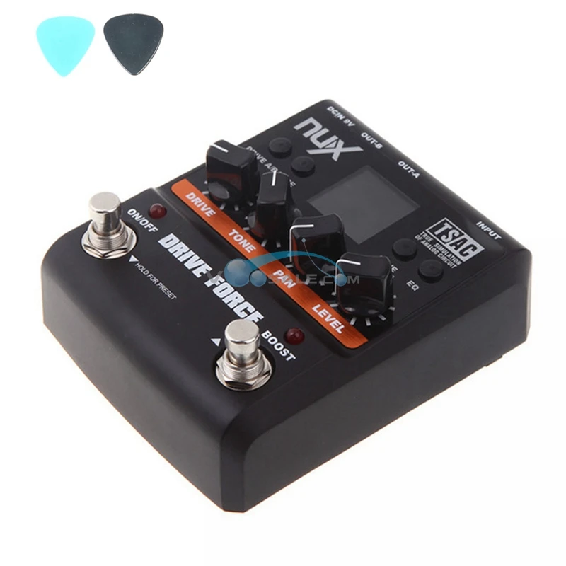 NUX Drive Force Modeling Stomp Симулятор гитары эффектная ножная гитара 10 моделей